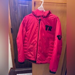 True Religion Red Jacket with Black Accents